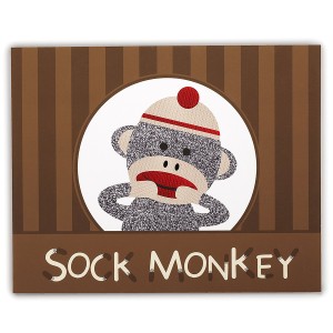4 manteles individuales de Sock Monkey juguetn