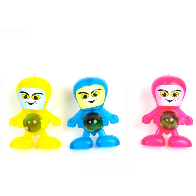 1 figura de robot lanzador de bolas (5, 5 cm) 