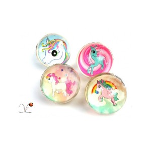 1 Mini Pelota Unicornio Rebotadora (2,5 cm)