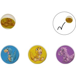 1 mini pelota saltarina de dinosaurio - 3 cm. n1