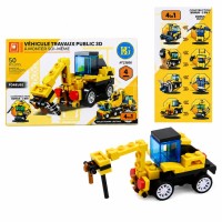 1 Juego de construcci�n DIY - Obras P�blicas - 53 piezas