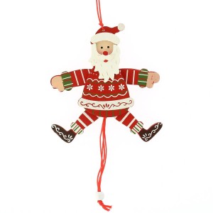 1 Marioneta de Pap Noel (14 cm) - Madera