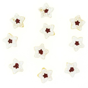 10 Mini Pegatinas Tarta Estrella (2,5 cm) - Resina
