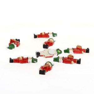 8 Mini Cascanueces - Pegatinas (3,5 cm) - Resina