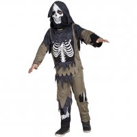Disfraz de pasamontaas de esqueleto zombie
