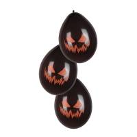 6 globos de calabaza espeluznantes