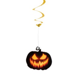 2 terrorficas guirnaldas en espiral de calabaza. n2