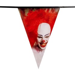 Guirnalda de banderines Clown Horror. n1