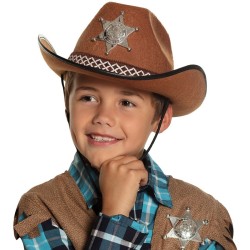 Sombrero infantil de sheriff junior. n1
