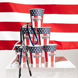 10 vasos de fiesta americana. n1