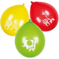 Contiene : 1 x 6 globos Safari