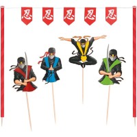 Kit de decoracin de pasteles ninja