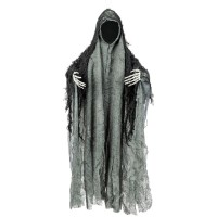 Pequeo fantasma negro sin rostro decorativo