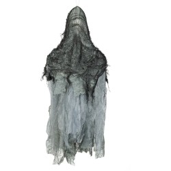 Pequeo fantasma negro sin rostro decorativo. n1