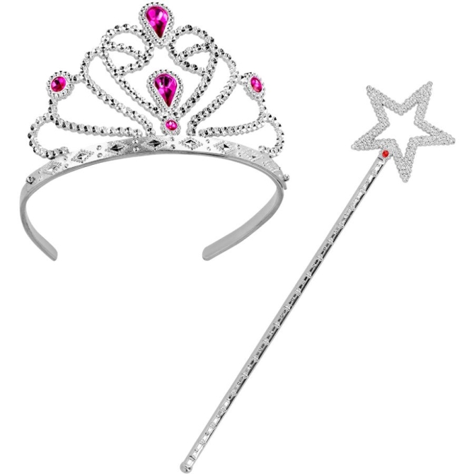 Conjunto Princesa M�gica - Tiara y Varita 34 cm 