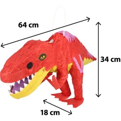 Pi�ata de T-Rex rojo. n�2