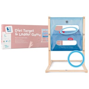 Juego de escalera y tiro al blanco con anillos