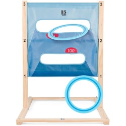 Juego de escalera y tiro al blanco con anillos. n�1