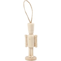 Figurilla de cascanueces de madera. n1