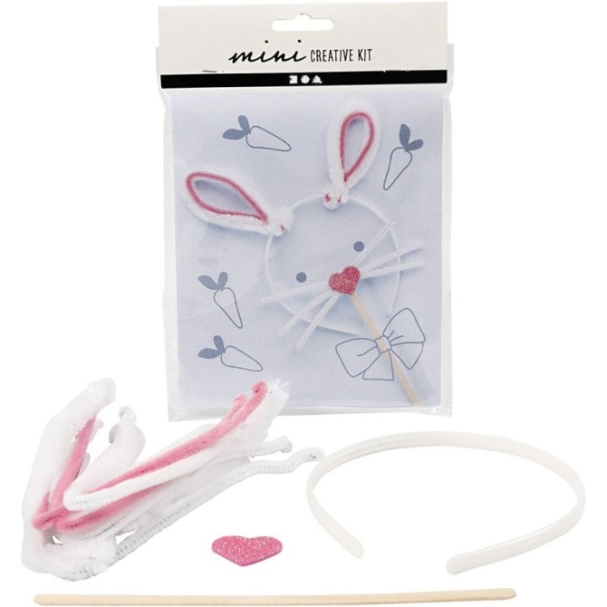 Kit creativo de mini diadema de conejo 