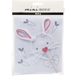 Kit creativo de mini diadema de conejo. n2