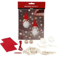 Mini kit de bricolaje - 2 nias Elfos de Navidad
