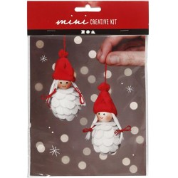 Mini kit de bricolaje - 2 nias Elfos de Navidad. n1