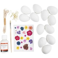 Kit DIY - Huevos de Pascua de flores secas