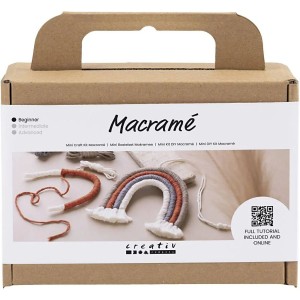 Mini kit de macram DIY - Arco iris