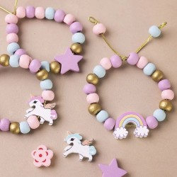 Mini kit de bisutera - Unicornio Colores pastel. n3