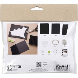 Mini kit de decoracin de papel DIY - Murcilago de Halloween. n2