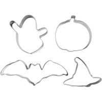 4 cortadores de galletas - Halloween