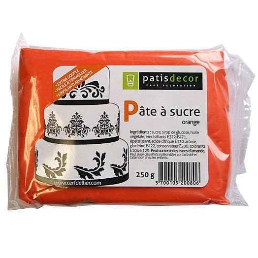 Pasta de azcar Naranja Patisdcor 250g 