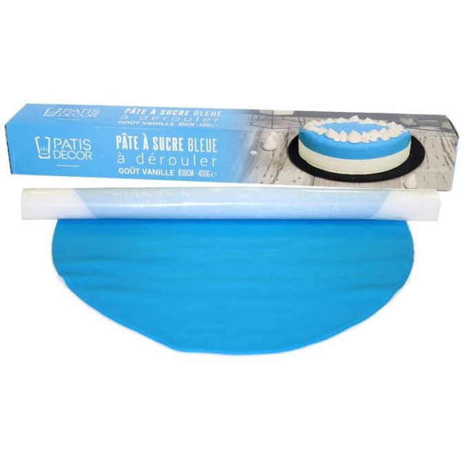 Pasta de azúcar azul para desenrollar (430 g) 
