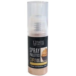Spray Purpurina Dorada Patisdcor - 10 g