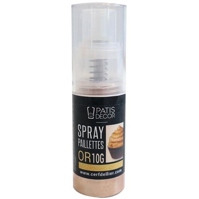 Spray Purpurina Dorada Patisdcor - 10 g 