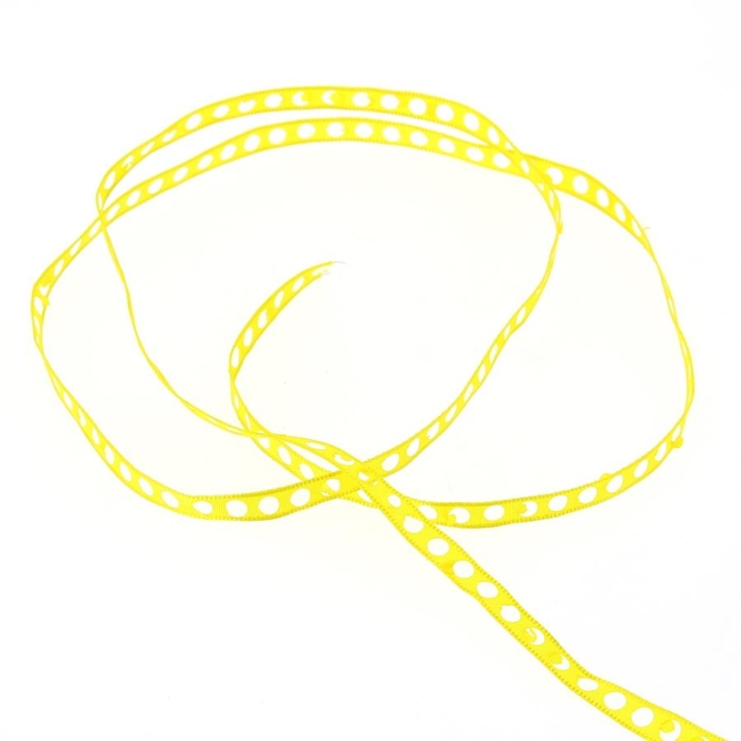 Cinta Puntos Perforados (0, 7 cm - 2 m) - Amarillo Pop 