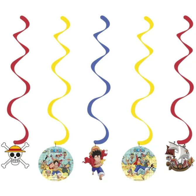 5 Guirnaldas en espiral One Piece 