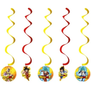 5 guirnaldas en espiral Dragon Ball Super