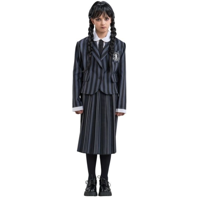 Disfraz Uniforme Negro / Gris Mircoles 