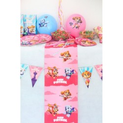 Camino de mesa rosa de Paw Patrol. n�1