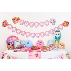 Camino de mesa rosa de Paw Patrol. n�2