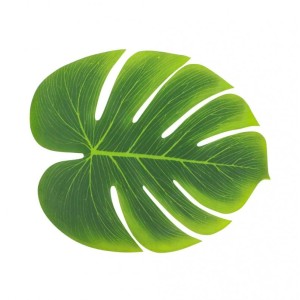 Juego de 3 hojas tropicales - 29 cm