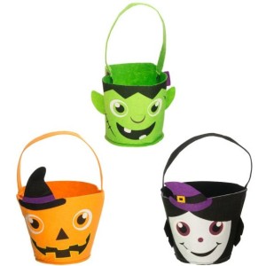 Cesta de Halloween de fieltro