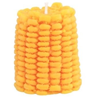 Vela en Forma de Mazorca de Ma�z Amarilla de Parafina � � 6, 5 cm 