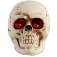 Calavera Luminosa LED � Ojos Rojos � 16 cm