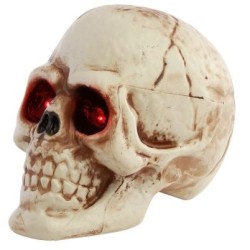 Calavera Luminosa LED � Ojos Rojos � 16 cm. n�1