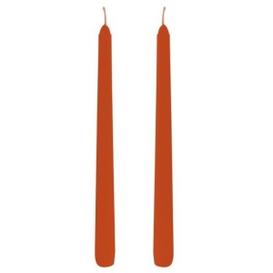 Set de 2 Velas Flambeau Naranja Tierra de Siena