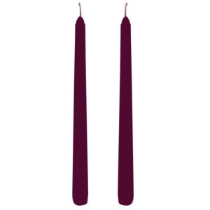 Set de 2 Velas Flambeau Color Ciruela