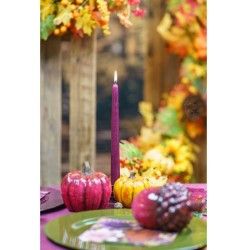 Set de 2 Velas Flambeau Color Ciruela. n�1